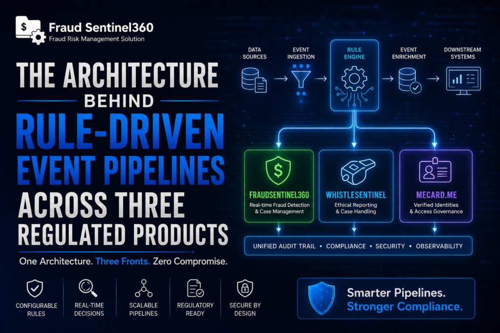 The Architecture Behind Rule-Driven Event Pipelines Across Three Regulated Products